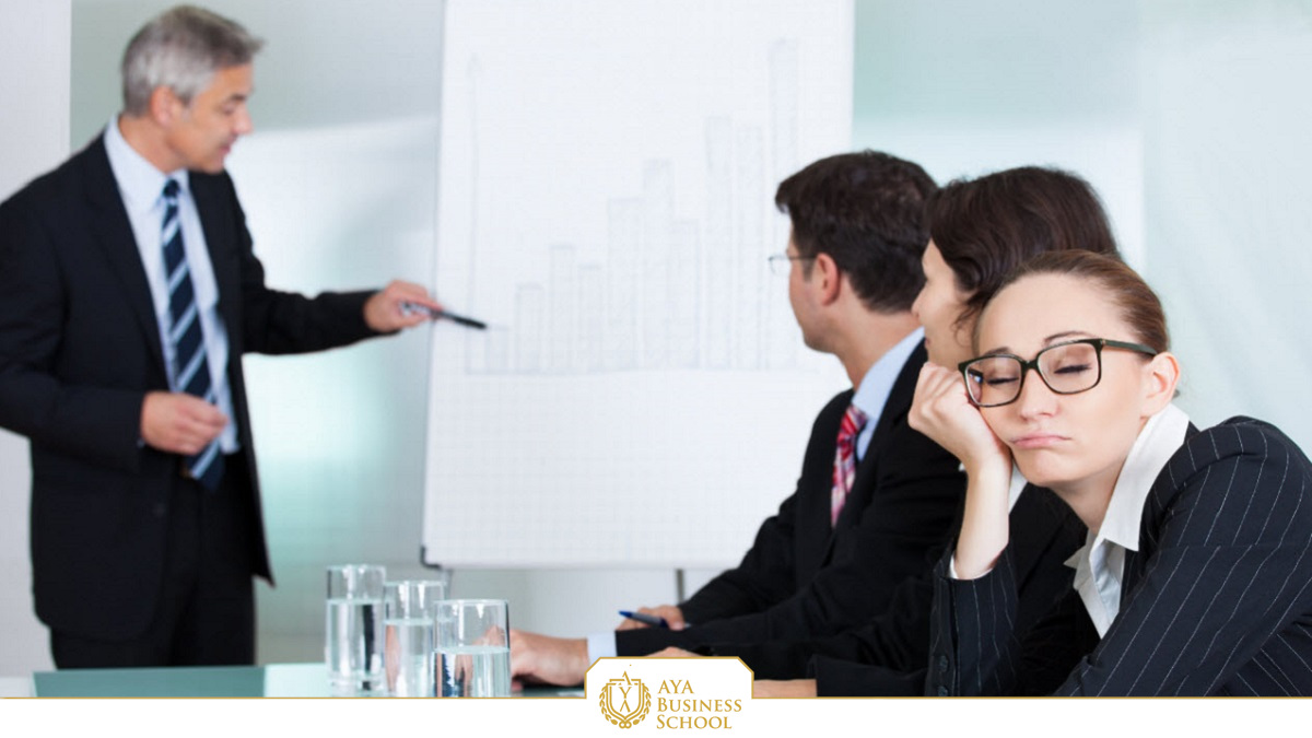 Cydcor Woman Sleeping at Meeting Body Language Mistakes
