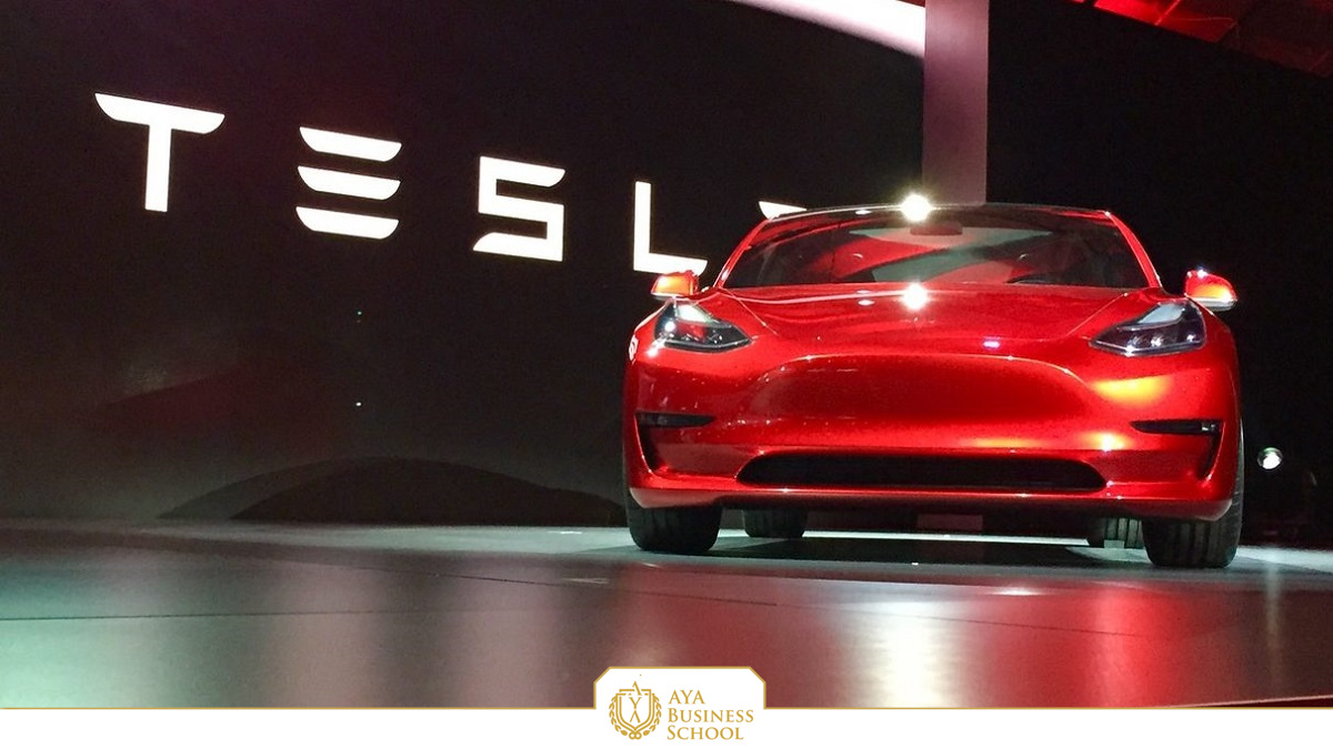 Tesla Logo Model 3 Red Nose e1522253866886